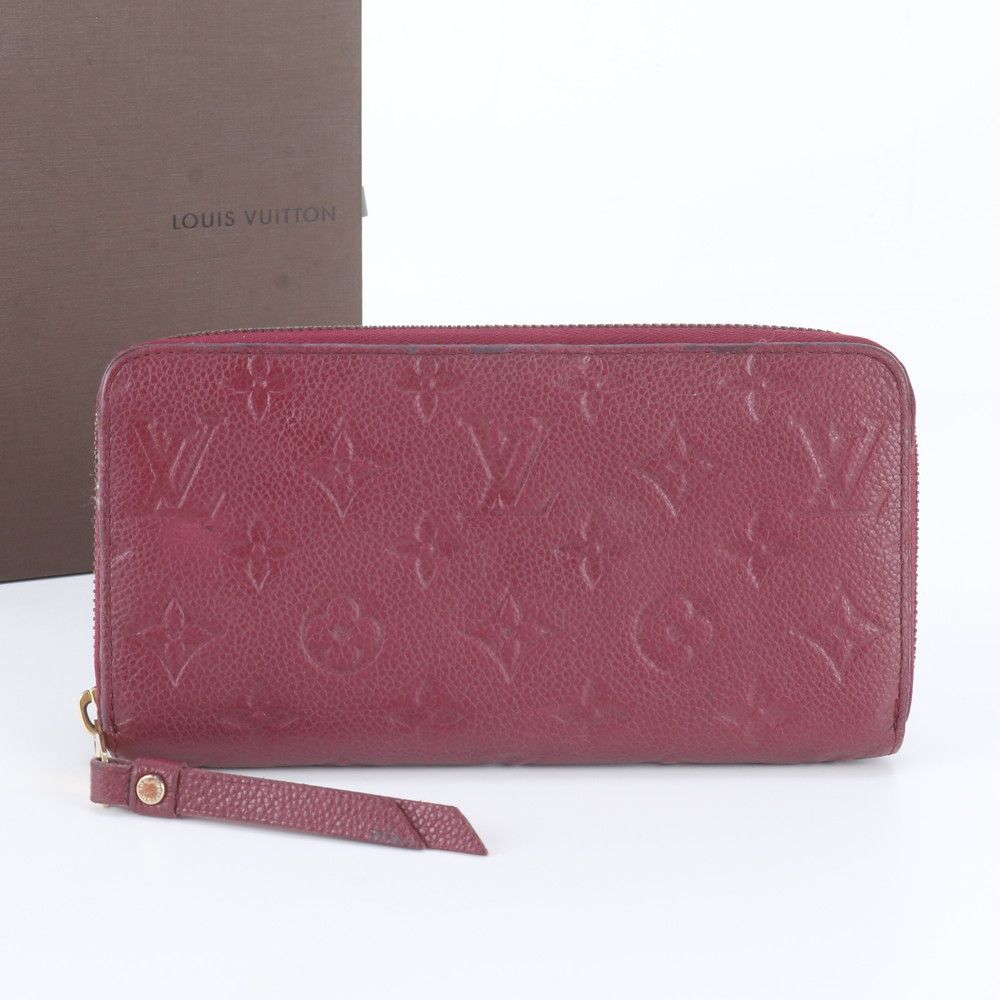 Louis Vuitton Monogram Empreinte Zippy Wallet Leather