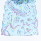 Hermes All Over Print Silk 100% Chiffon Shawl Blue Scarf — view 3