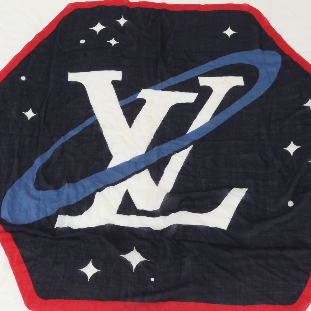 Louis Vuitton Planet LV Silk Large Shawl Scarf — view 2