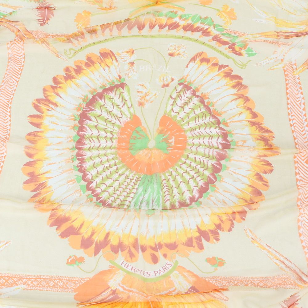 Hermes Carre Jean Brazil Silk 100% Scarf — view 2