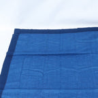 Louis Vuitton Large Blue Shawl Scarf Leather — view 2