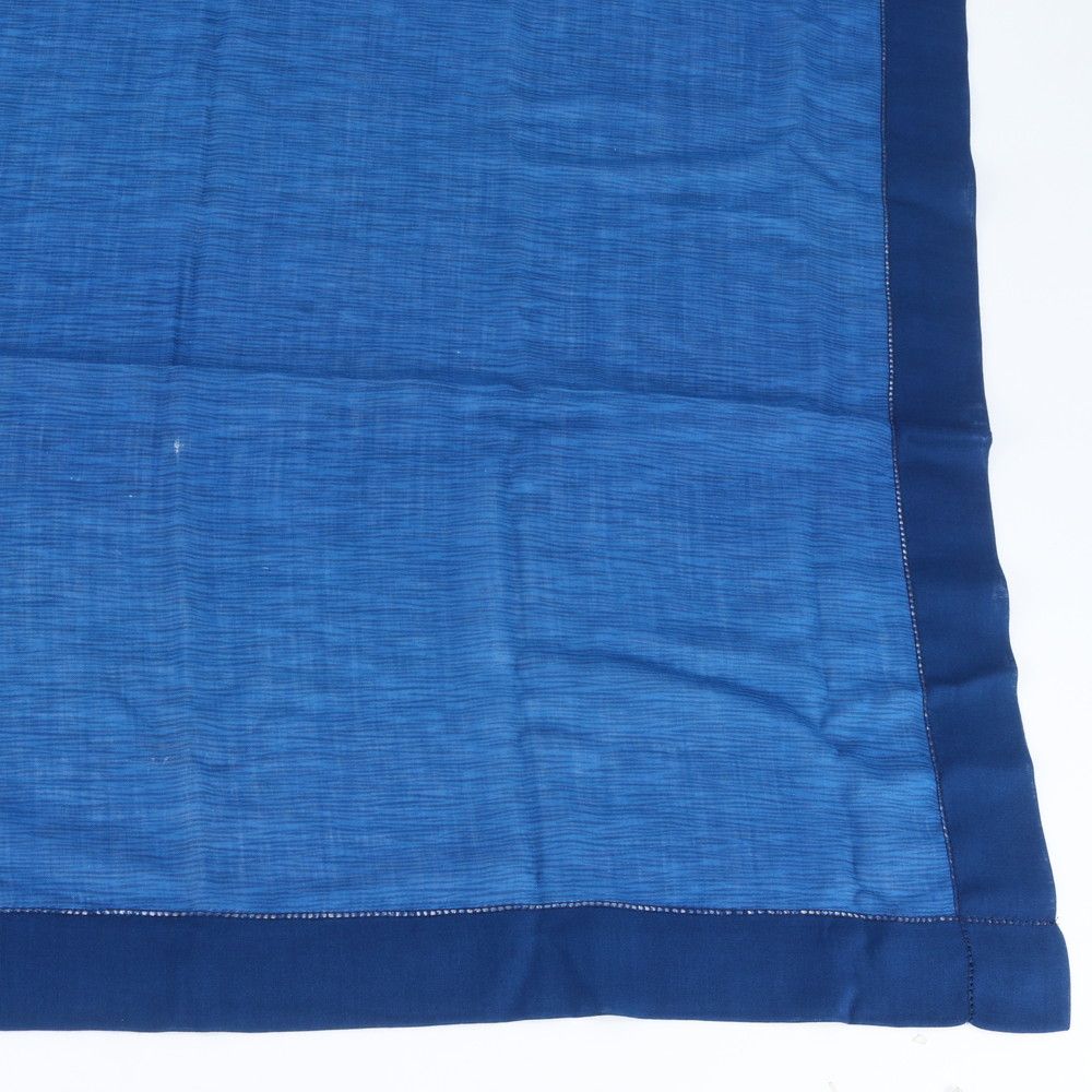 Louis Vuitton Large Blue Shawl Scarf Leather — view 4