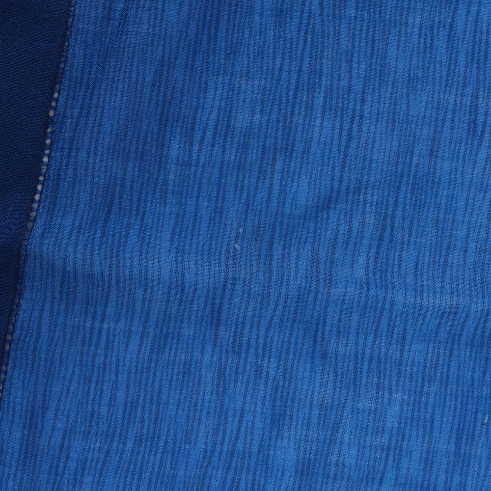 Louis Vuitton Large Blue Shawl Scarf Leather — view 7