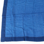 Louis Vuitton Large Blue Shawl Scarf Leather — view 5