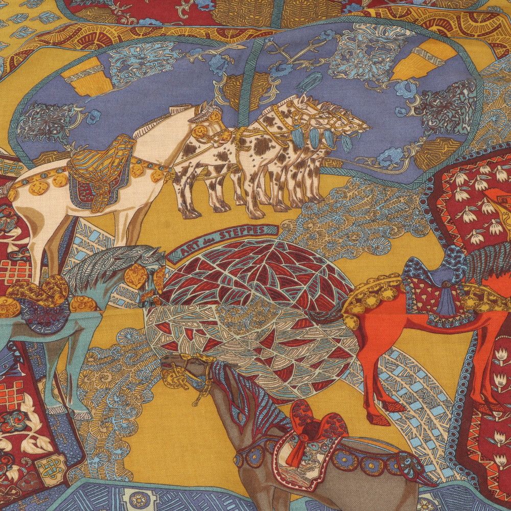 Hermes Carre Jean Des Steppes Scarf — view 6