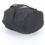 Prada Tessuto Nylon Triangle Logo Drawstring Pouch Black — view 4