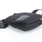 Prada Tessuto Nylon Triangle Logo Shoulder Bag Crossbody Messenger Black — view 5