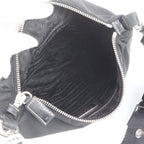 Prada Tessuto Nylon Triangle Logo Shoulder Bag Crossbody Messenger Black — view 7