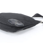Prada Tessuto Nylon Triangle Logo Shoulder Bag Crossbody Messenger Black — view 4