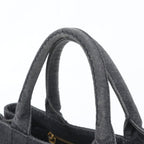 Prada Canapa Denim Tote Bag Shoulder — view 2