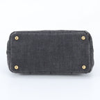 Prada Canapa Denim Tote Bag Shoulder — view 6