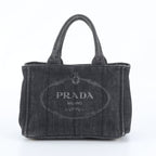 Prada Canapa Denim Tote Bag Shoulder