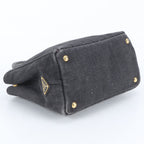 Prada Canapa Denim Tote Bag Shoulder — view 5