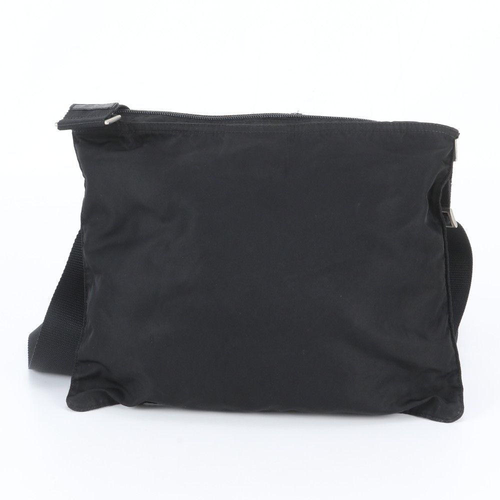 Prada Tessuto Nylon Triangle Logo Shoulder Bag Crossbody Messenger Black — view 3