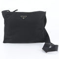 Prada Tessuto Nylon Triangle Logo Shoulder Bag Crossbody Messenger Black
