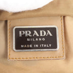 Prada Tessuto Nylon Triangle Logo Leather Shoulder Bag Crossbody Messenger — view 8