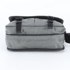 Prada Tessuto Nylon Triangle Logo Shoulder Bag Crossbody Messenger Gray — view 6