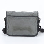 Prada Tessuto Nylon Triangle Logo Shoulder Bag Crossbody Messenger Gray — view 3