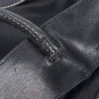 Prada Tessuto Nylon Leather Tote Bag Shoulder Hand Black — view 8