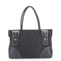 Prada Tessuto Nylon Leather Tote Bag Shoulder Hand Black