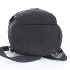 Prada Tessuto Nylon Triangle Logo Leather Backpack Black — view 5