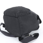 Prada Tessuto Nylon Triangle Logo Leather Backpack Black — view 3
