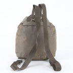 Prada Tessuto Nylon Triangle Logo Leather Backpack — view 3