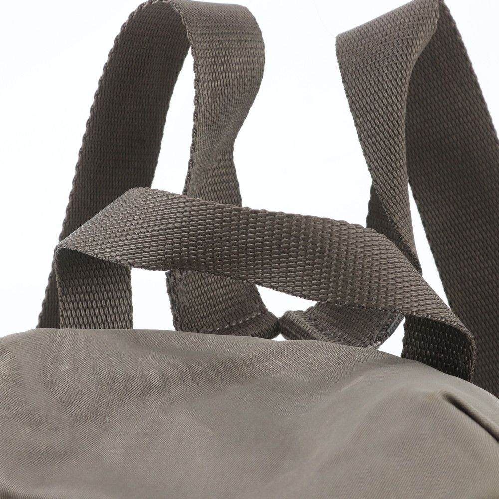 Prada Tessuto Nylon Triangle Logo Leather Backpack — view 2