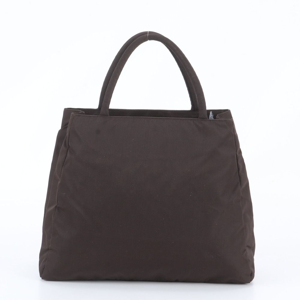 Prada Tessuto Nylon Triangle Logo Tote Bag Shoulder Hand Black — view 3