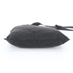 Prada Tessuto Nylon Triangle Logo Leather Shoulder Bag Crossbody Messenger Black — view 6