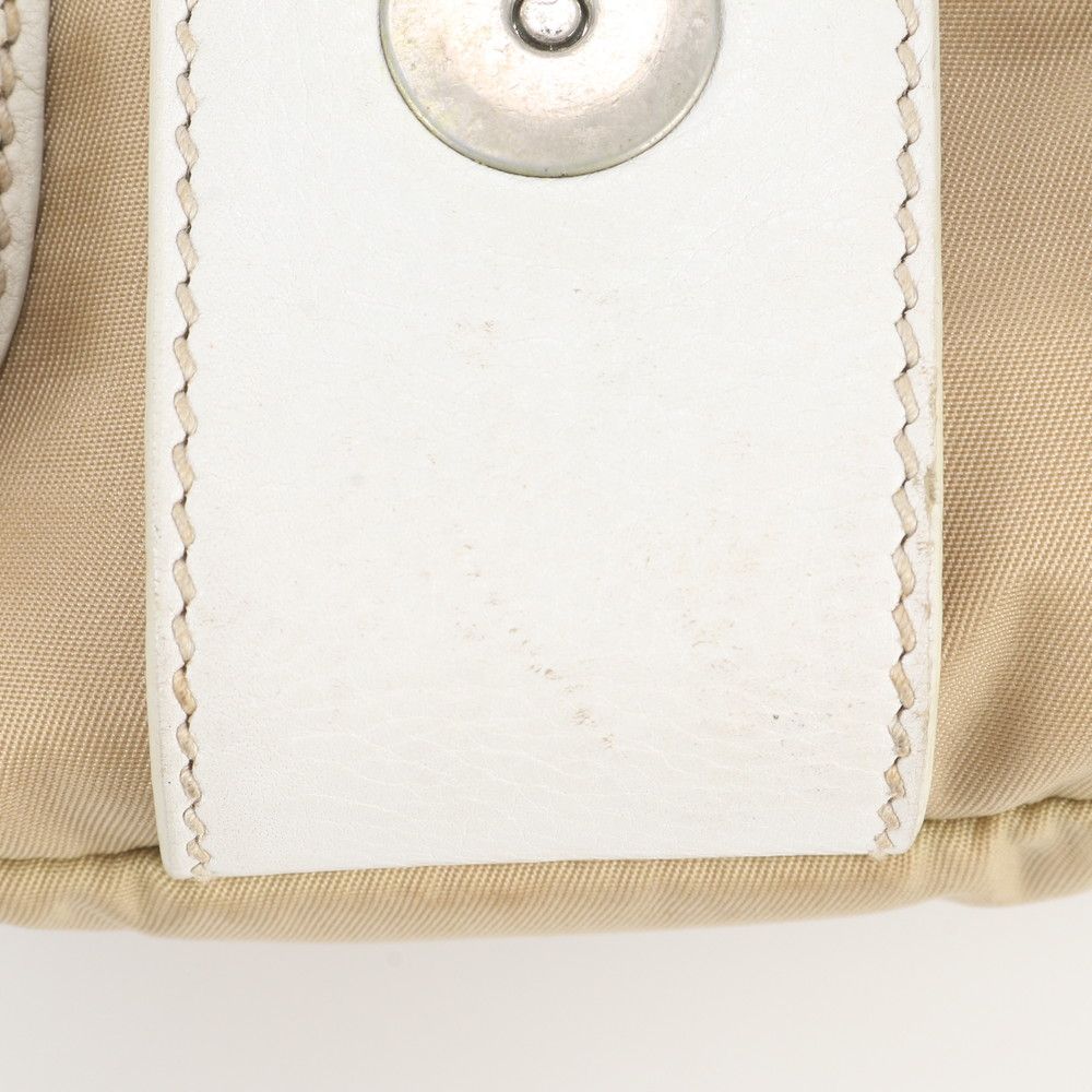 Prada Tessuto Nylon Triangle Logo Leather Shoulder Bag Messenger — view 8