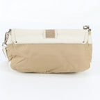 Prada Tessuto Nylon Triangle Logo Leather Shoulder Bag Messenger — view 3