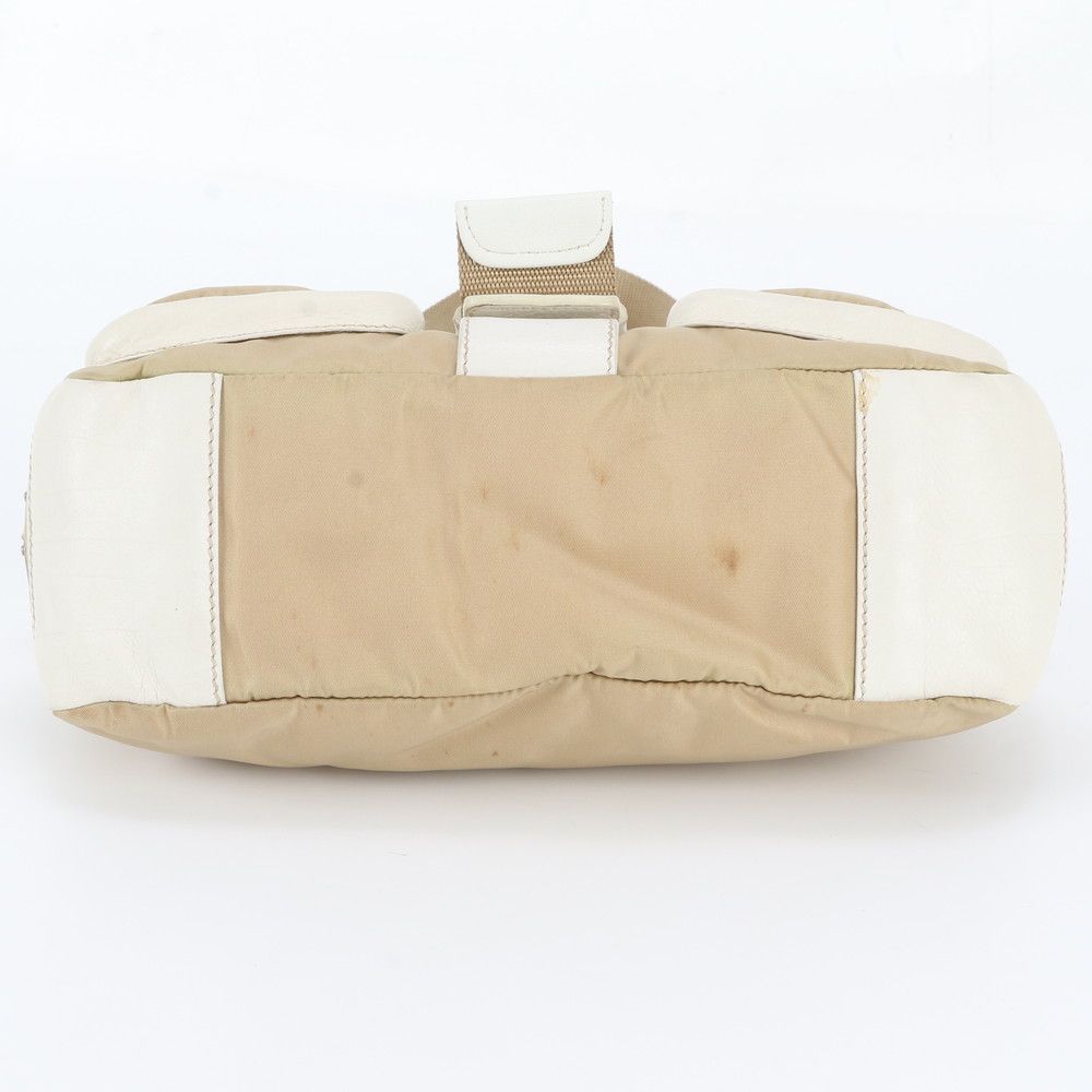 Prada Tessuto Nylon Triangle Logo Leather Shoulder Bag Messenger — view 6