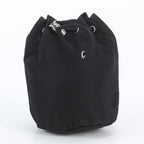 Prada Tessuto Nylon Triangle Logo Handbag Pouch Black — view 2