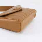 Chanel Mademoiselle Lambskin Leather Shoulder Bag Crossbody Brown — view 4