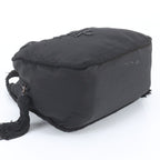 Prada Tessuto Nylon Bijou Logo Embroidery Tassel Handbag Black — view 5