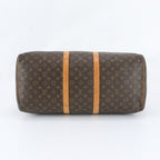 Louis Vuitton Monogram Keepall 55 Leather Boston Bag Tote Carry — view 6