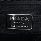 Prada Leather Tote Bag Shoulder Hand Black — view 8