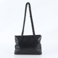 Prada Leather Tote Bag Shoulder Hand Black