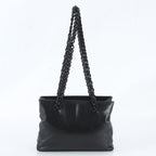 Prada Leather Tote Bag Shoulder Hand Black — view 3