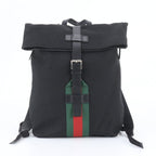Gucci Sherry Line Leather Backpack Shoulder Bag Black