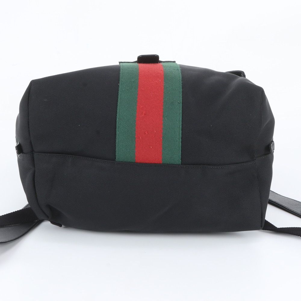 Gucci Sherry Line Leather Backpack Shoulder Bag Black — view 6