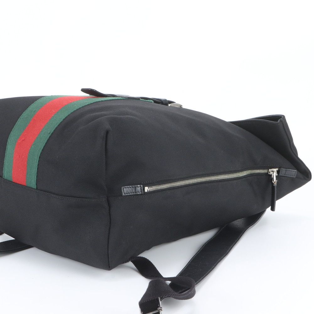 Gucci Sherry Line Leather Backpack Shoulder Bag Black — view 4