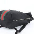 Gucci Sherry Line Leather Backpack Shoulder Bag Black — view 4