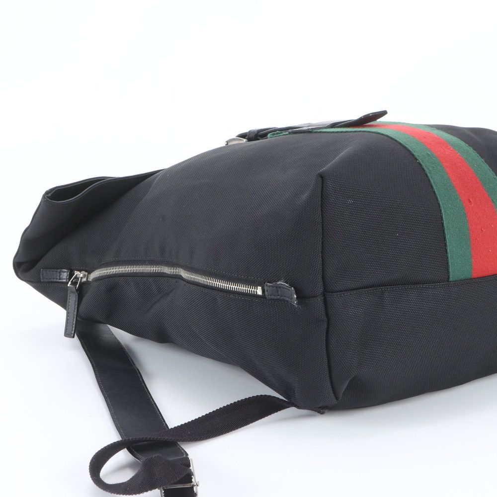 Gucci Sherry Line Leather Backpack Shoulder Bag Black — view 5