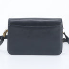 Gucci Vintage Leather Shoulder Bag Crossbody Navy — view 3