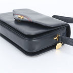 Gucci Vintage Leather Shoulder Bag Crossbody Navy — view 4