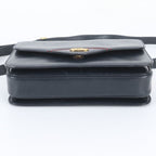 Gucci Vintage Leather Shoulder Bag Crossbody Navy — view 6