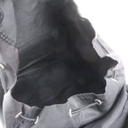 Prada Tessuto Nylon Triangle Logo Backpack Shoulder Bag Black — view 5