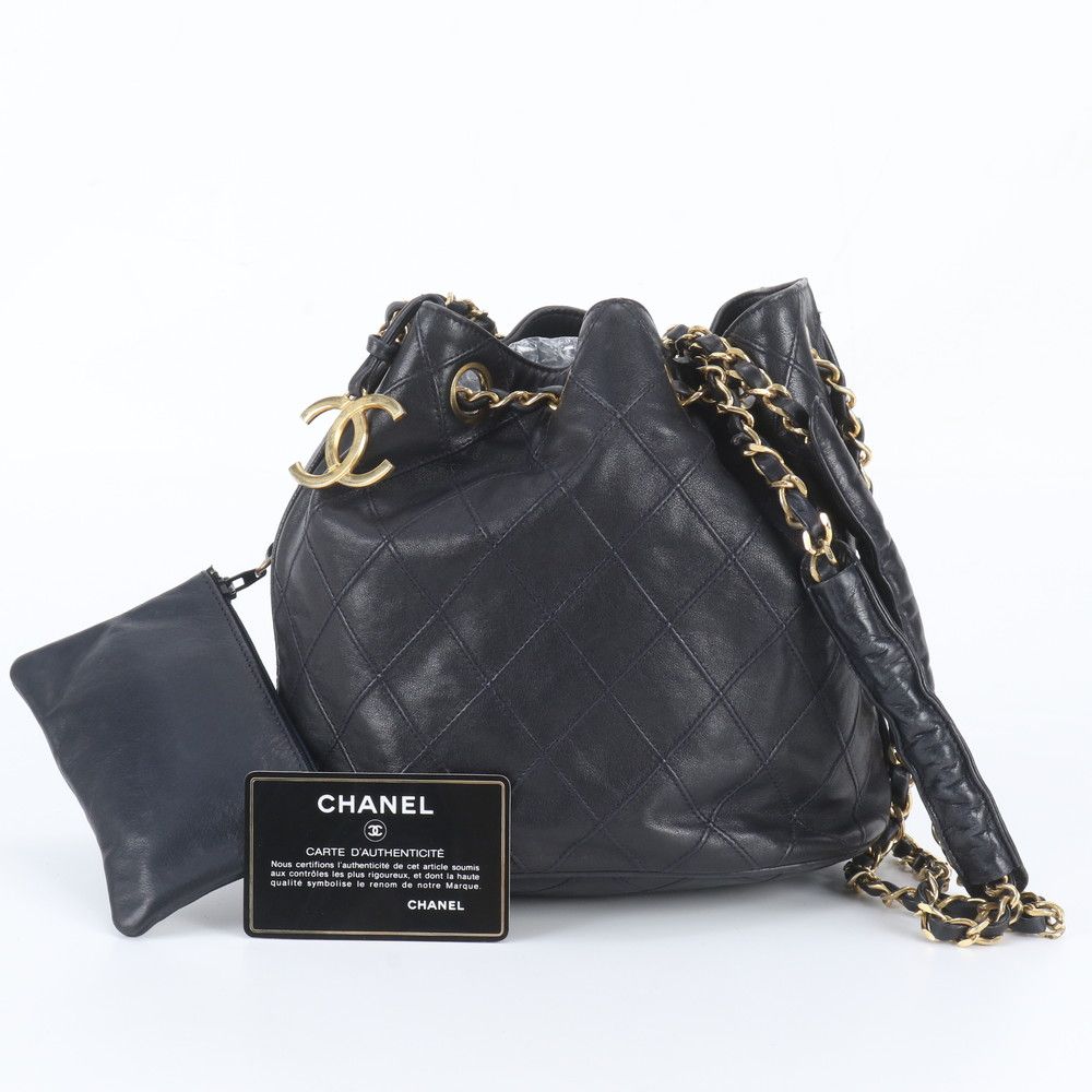Chanel Quilted Leather Chain Shoulder Bag